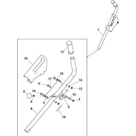 LIFT.SYST. PLAQUE DE LEVIER DE CABLE DE COMMANDE ORIGINAL STIGA VNN - 382547099/0