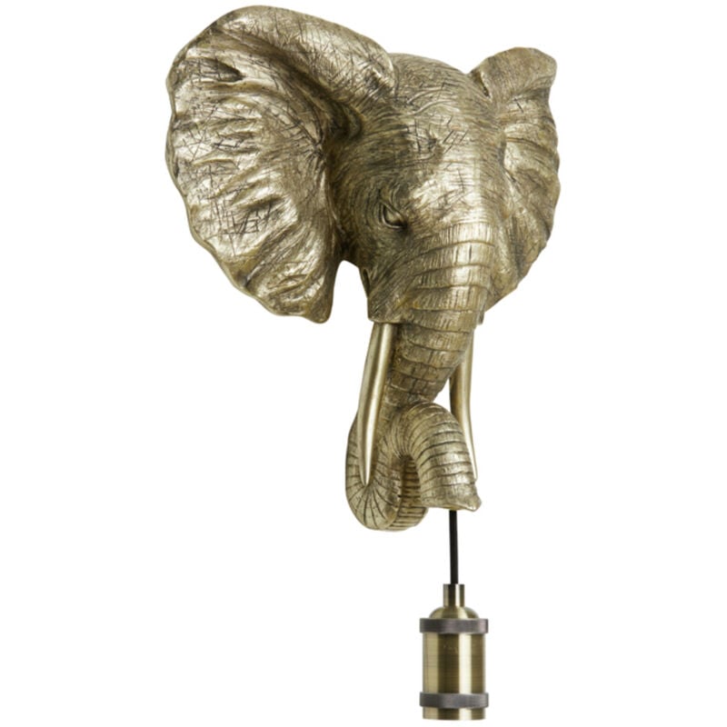 Applique murale - Elephant - or - plastique - - Light&living