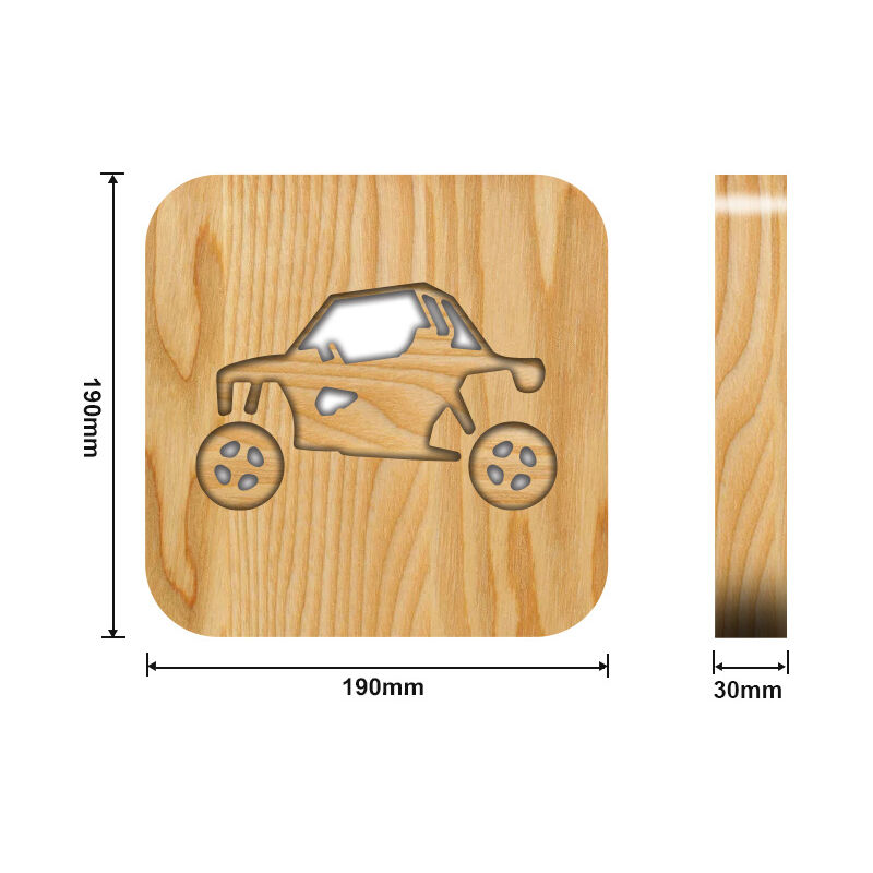 Fei Yu - Petite veilleuse à ampoule utilisée pour la lumière 3D en bois suv