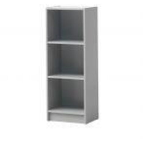 Light Grey Medium Narrow Bookcase With Adjustable Shelves In Multiple Colours