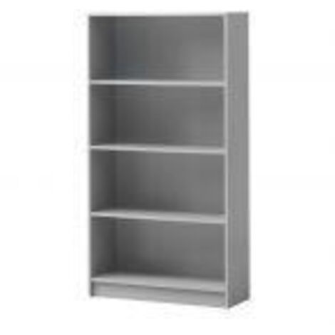 Light Grey Tall Bookcase With Adjustable Shelves Modern Storage Unit In 6 Colours