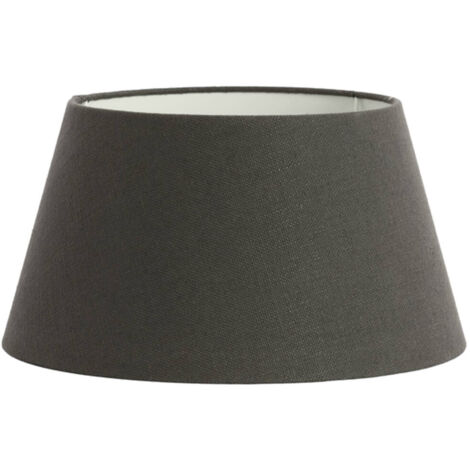 Light & Living - abat-jour - Livigno - gris - textile - Ø 25cm -
