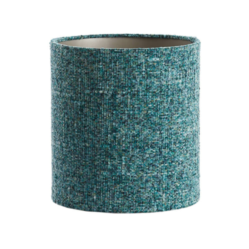 Light & Living - abat-jour - Osire - bleu - textile - Ø 25cm - Light & Living - abat-jour - Osire - bleu - textile - Ø 25cm -
