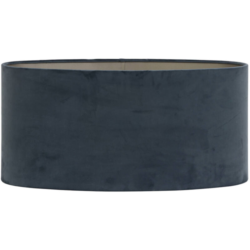 Abat-jour - Velours - bleu - textile - E27 - - Light&living