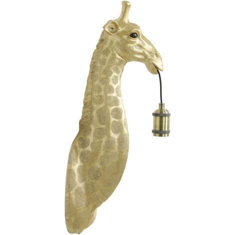 Light & Living - aplique de pared - Giraffe - dorado - plástico -