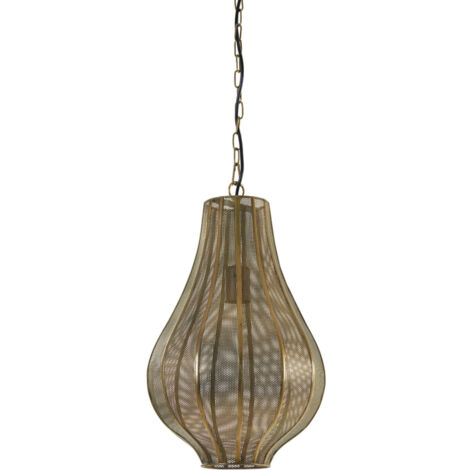 Light & Living - hängeleuchte - Micha - gold - metall - E27 -