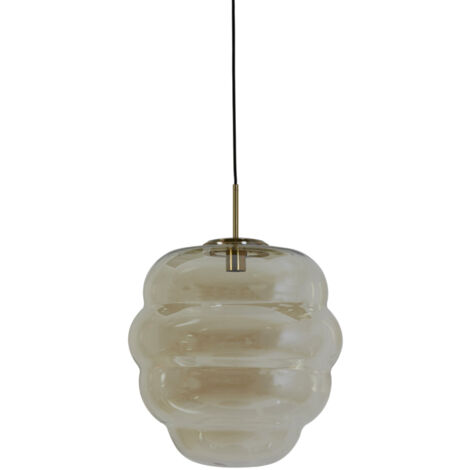 Light & Living - hängeleuchte - Misty - gold - glas - Ø 45cm -