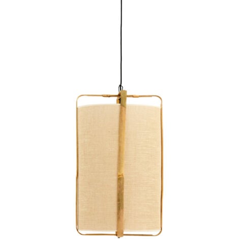 Light & Living - hängeleuchte - Sendai - beige - bambus jute - Ø