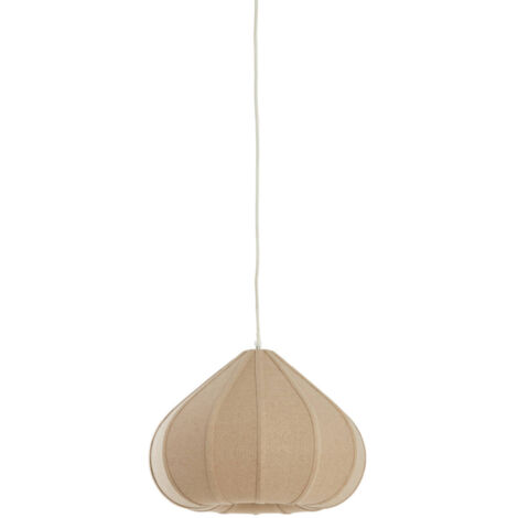 Light & Living - hängeleuchte - Zubeda - beige - textil - Ø 40cm
