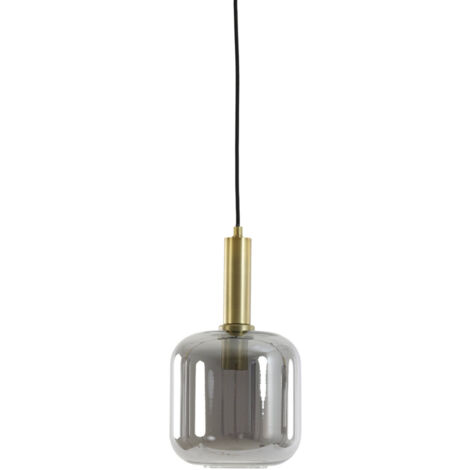 Light & Living - lampada a sospensione - Lekar - bronzo - vetro -