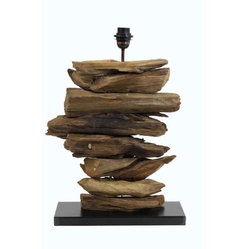 Image of Lampada da tavolo - Fury - marrone - legno - - Light&living