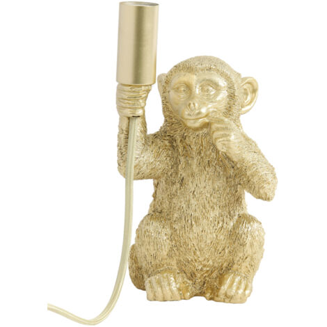 Light & Living - lampada da tavolo - Monkey - oro - plastica -