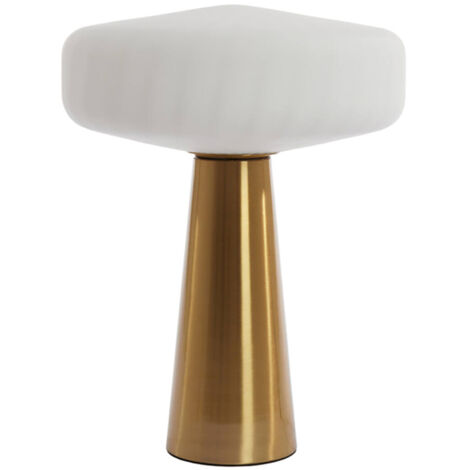 Light & Living - lampada da tavolo - Pleat - oro bianco - vetro -