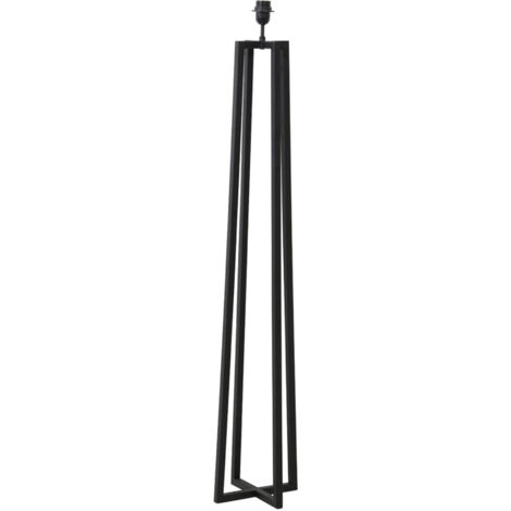 Light & Living - lampada da terra - Miley - nero - metallo -