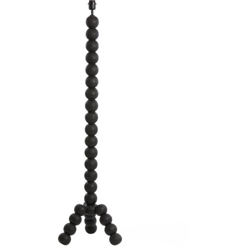 Light & Living - lampadaire - Veglio - noir - bois - luminaire Light & Living - lampadaire - Veglio - noir - bois - luminaire