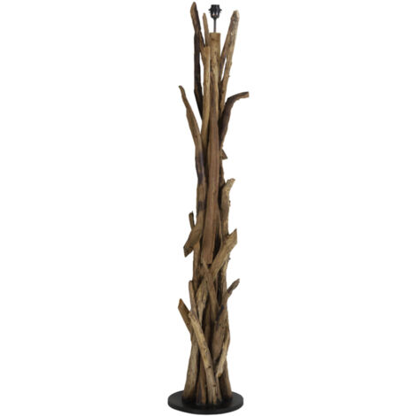 Light & Living - lámpara de pie - Vidin - natural - madera -