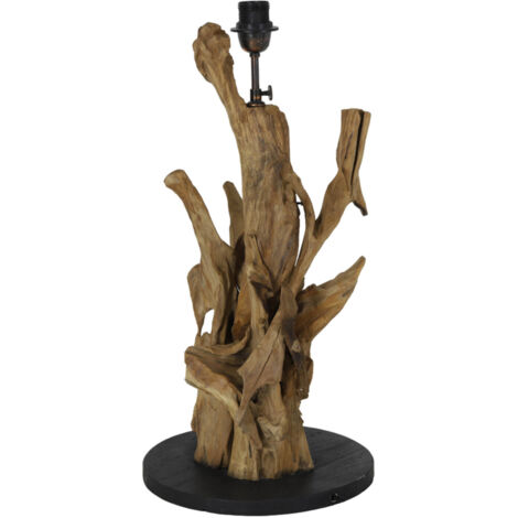 Light & Living - lampe de table - Arbanasi - marron - bois -