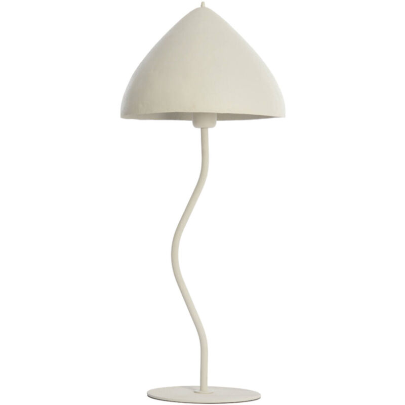 Light & Living - lampe de table - Elimo - beige - métal - E27 - Light & Living - lampe de table - Elimo - beige - métal - E27 -