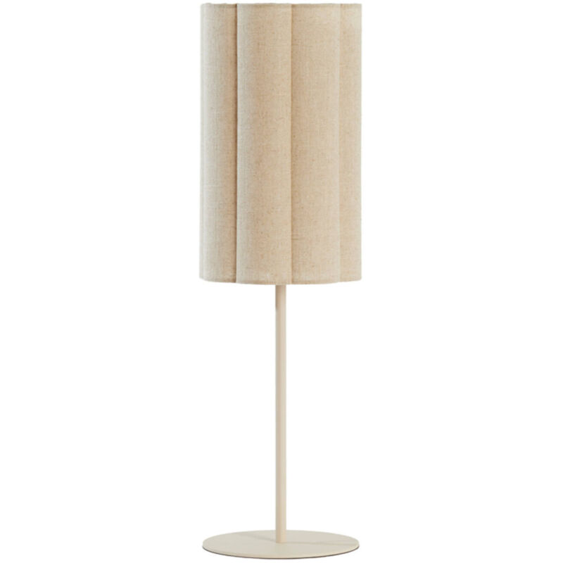 Light&living - lampe de table - Fringe - beige - métal textile Light&living - lampe de table - Fringe - beige - métal textile