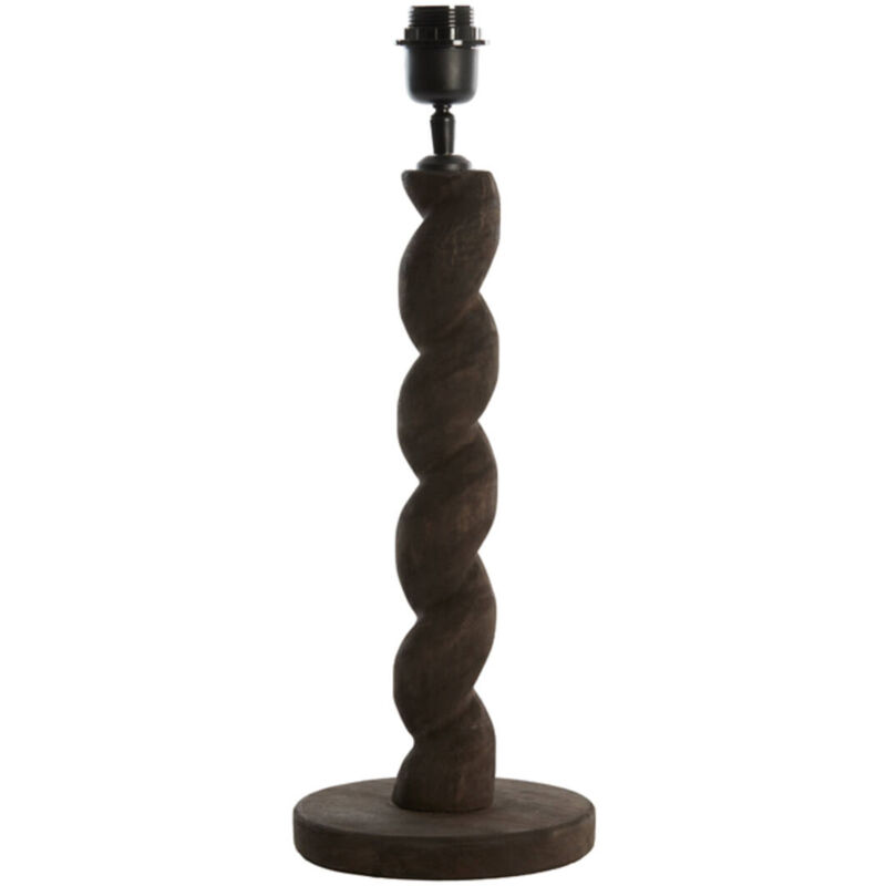Light & Living - lampe de table - Nanno - gris - bois - luminaire Light & Living - lampe de table - Nanno - gris - bois - luminaire