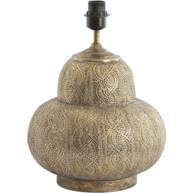 Light & Living - lampe de table - Ryota - marron - métal - Ø 31cm Light & Living - lampe de table - Ryota - marron - métal - Ø 31cm