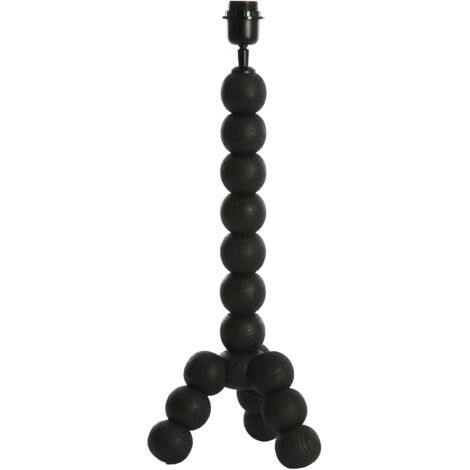 Light & Living - lampe de table - Veglio - noir - bois - Ø 20cm -
