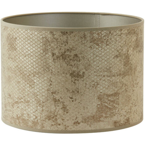 Light & Living - lampenschirm - Novita - braun - textil - Ø 40cm