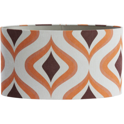 Light & Living - pantalla de lámpara - Cookie - naranja - textil