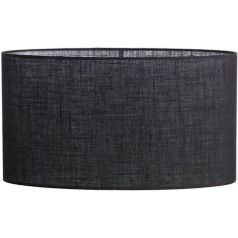 Light & Living - pantalla de lámpara - Sendai - negro - textil -