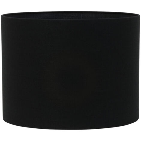 Light & Living - paralume - Livigno - nero - tessile - Ø 50cm -