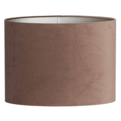 Light & Living - paralume - Velours - marrone - tessile - E27 -
