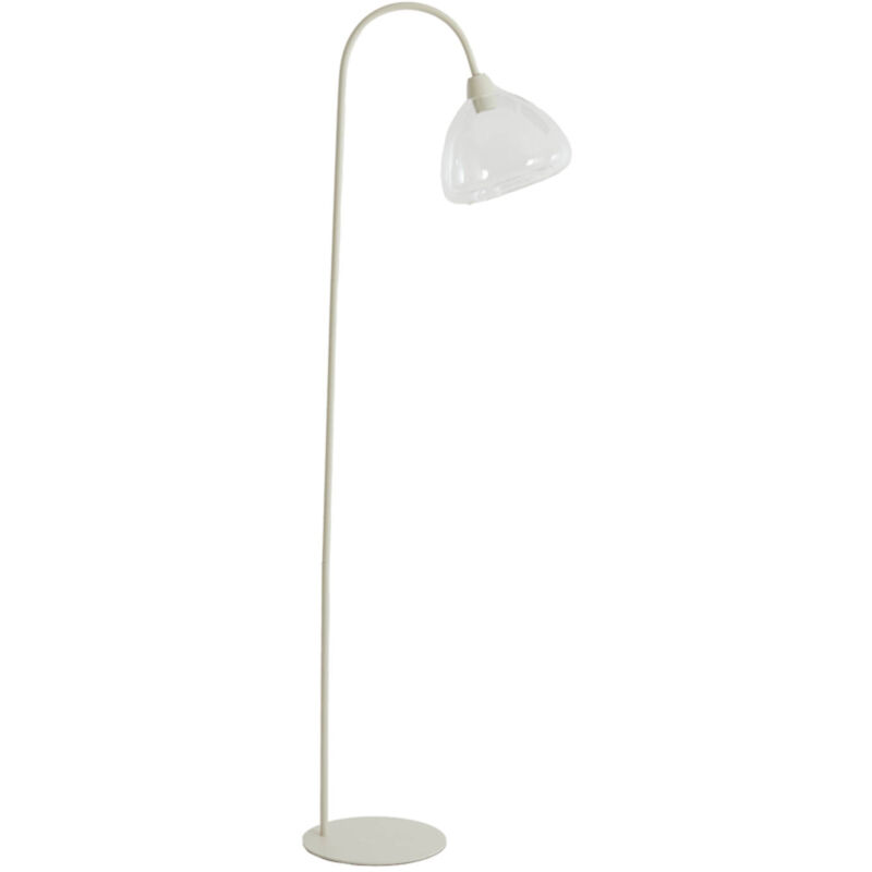 Light & Living Stehlampe - Bisho - Beige - Glas - Stehlampe - - Light&living