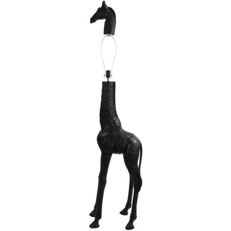 Light & Living - stehlampe - Giraffe - schwarz - kunststoff -