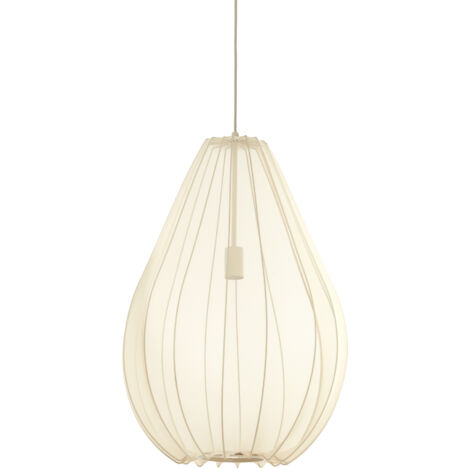 Light & Living - suspension - Itela - beige blanc - textile - Ø