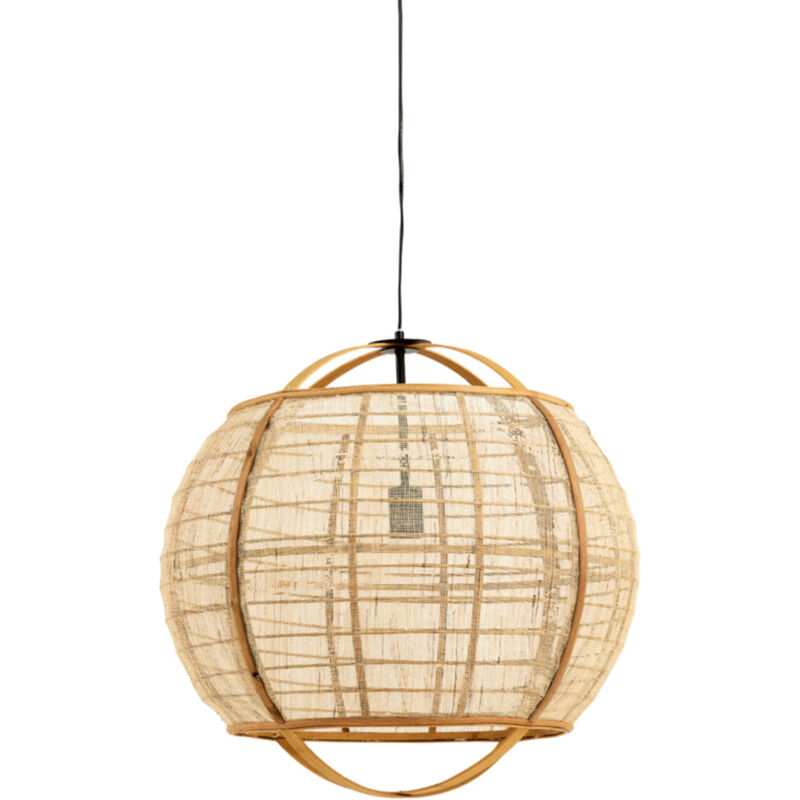 Light&living - suspension - Reeva - naturel - textile - E27 -