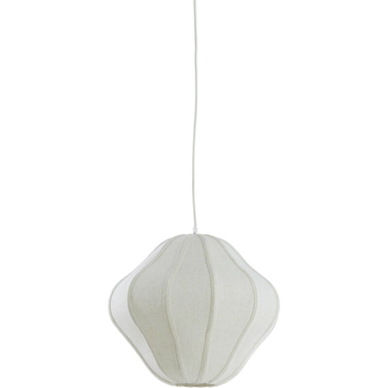 Light&living - suspension - Sukau - blanc - textile - E27 -