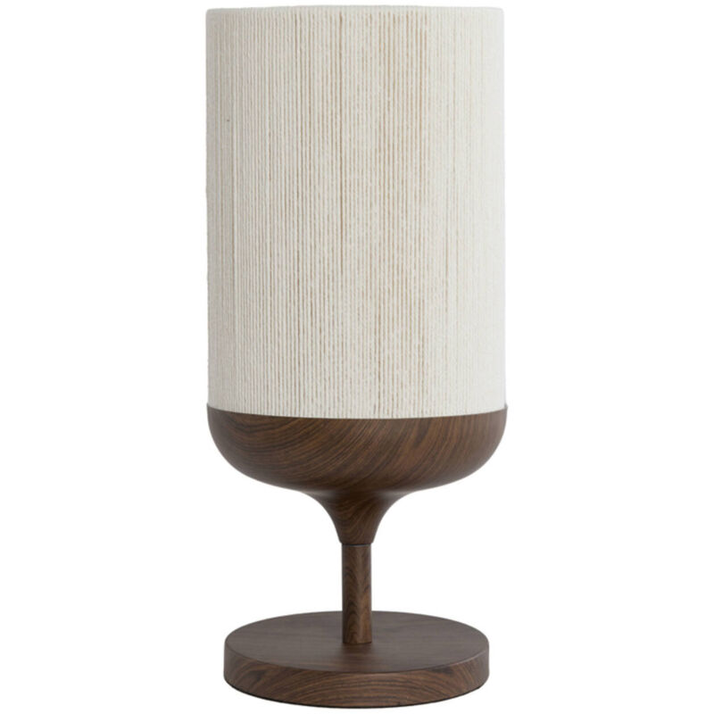 Light & Living Tischlampe - Dania - Beige Braun - Baumwolle - Light&living