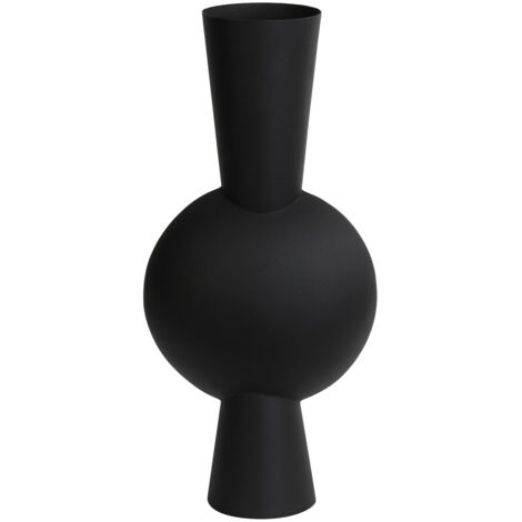 Light & Living Vase Deco Kavandu Mat Schwarz - 26x19x54 cm