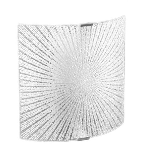 LIGHT PLAFONIERA IN VETRO QUADRATA DA 26 X 26 CM IN COLORE BIANCO