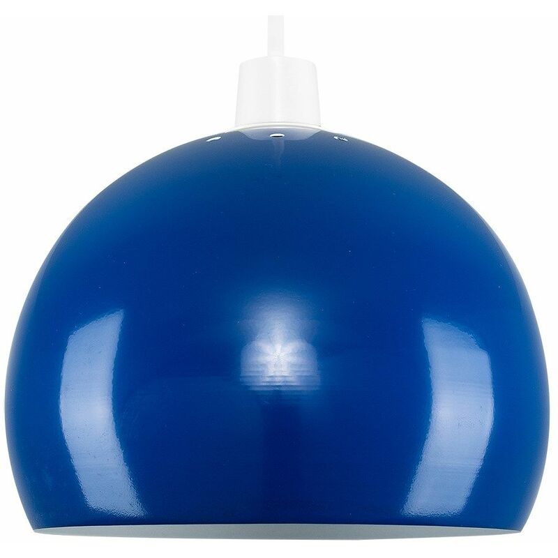 Mini Arco Metal Pendant Shades - Navy Blue - No Bulb