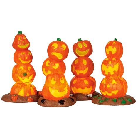 Light Up Pumpkin Stack, Set of 4 B/O 4.5V Réf. 34623