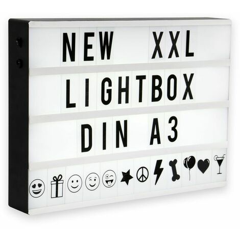 Lightbox LED XXL boîte lumineuse décoraitive cinema A3