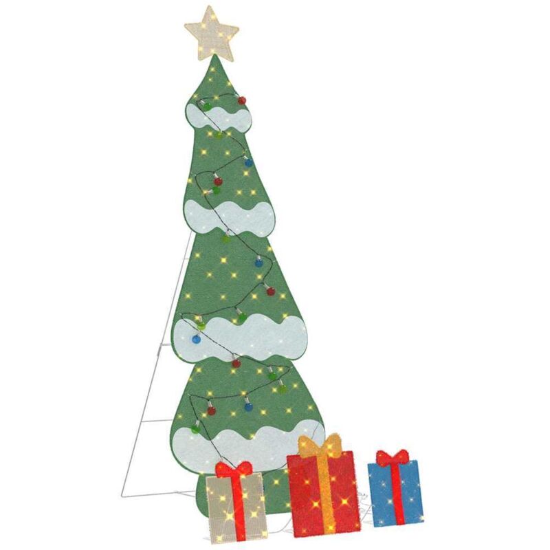 Lighted Christmas Tree With 3 Gift Boxes 2d Warm White 180 Cm Vidaxl
