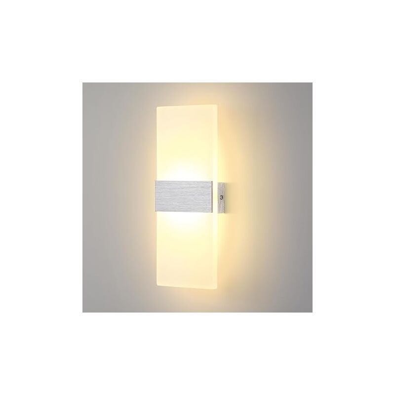 Lightess - 6W Applique Murale Intérieure led Lampes Blanc Chaud