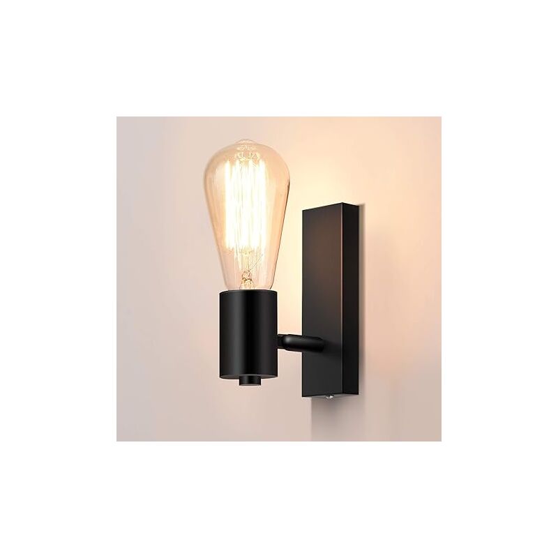 Lightess - Intérieur Luminaire Murale Métal E27 (Sans Ampoule)