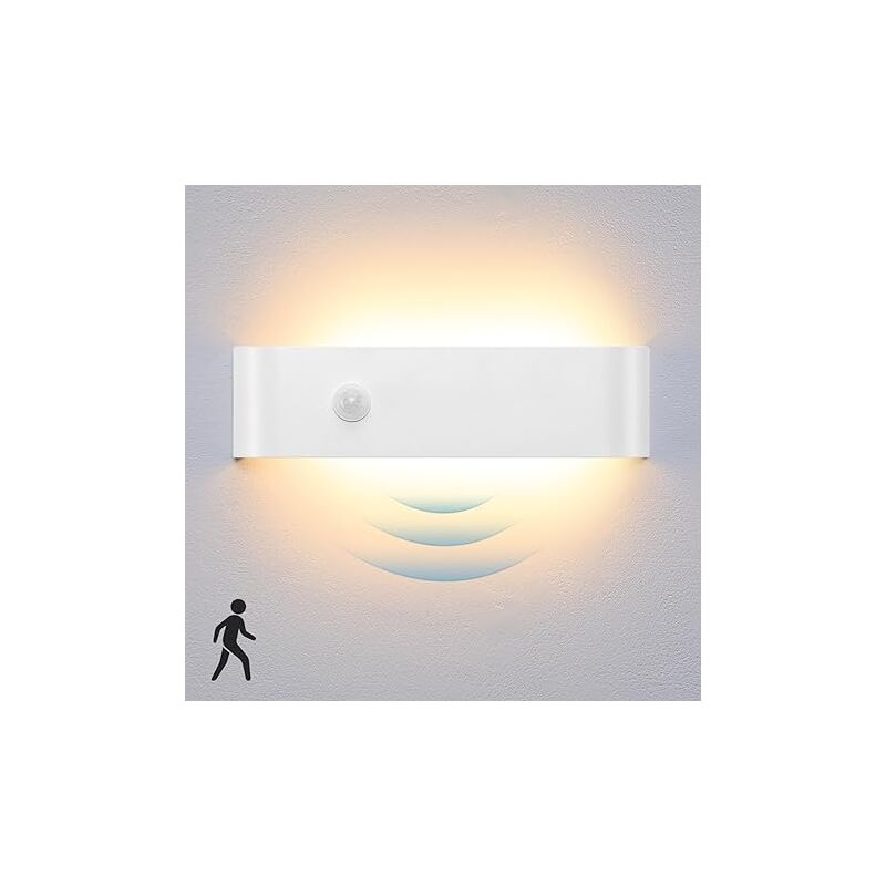 Lightess - led Applique Murale Intérieure16W Blanc Chaud