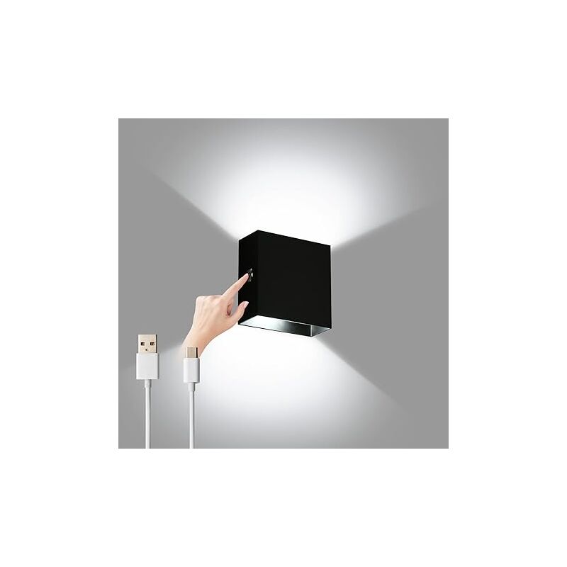 Lightess - Applique murale à intensité variable, blanc froid