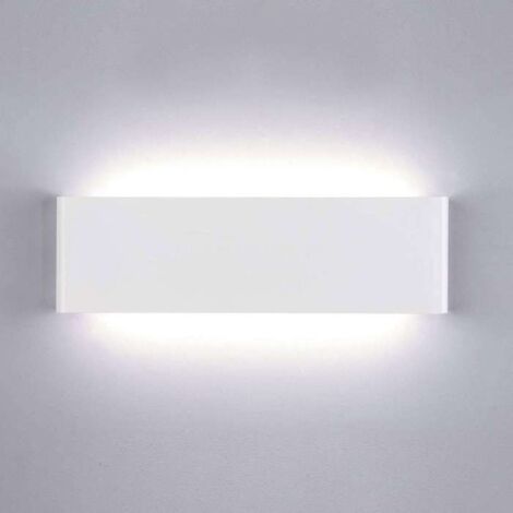Lightess Applique Murale Intérieure LED 16W - Blanc Froid, IP44 Moderne. Lampe Murale Enfant pour Chambre, Salon [Classe F]