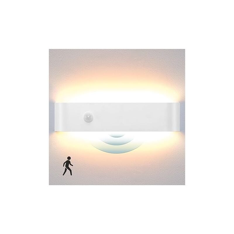 Lightess - Applique Murale Intérieure led 18W 40cm Blanc Chaud