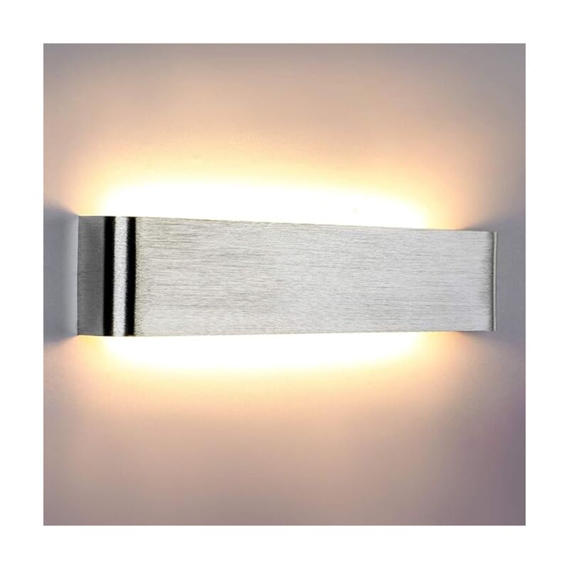 Applique murale led moderne(blanc chaud, argent) - Lightess